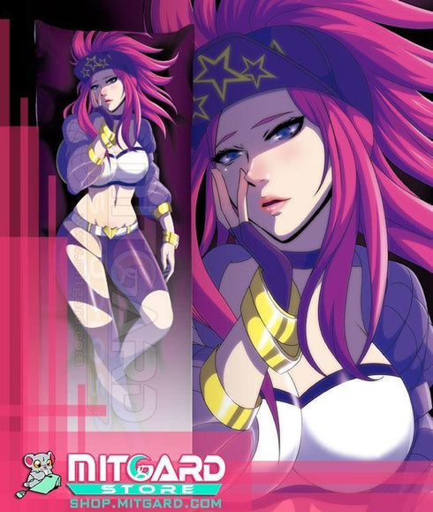 LEAGUE OF LEGENDS Akali KDA Popstar V2 Body pillow case dakimakura - 2
